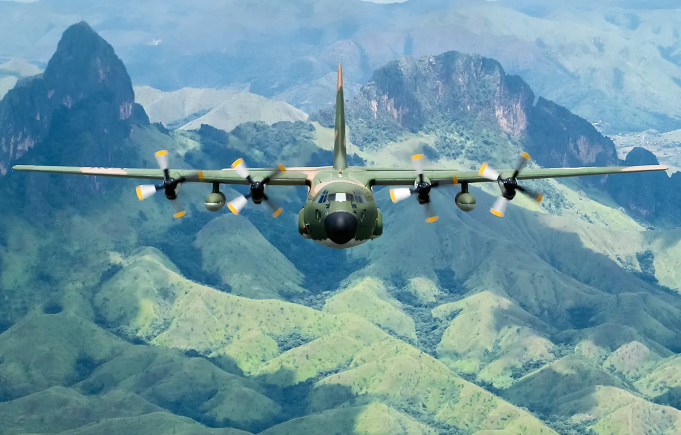 Фото обои Геркулес, Hercules, транспортный, C-130H