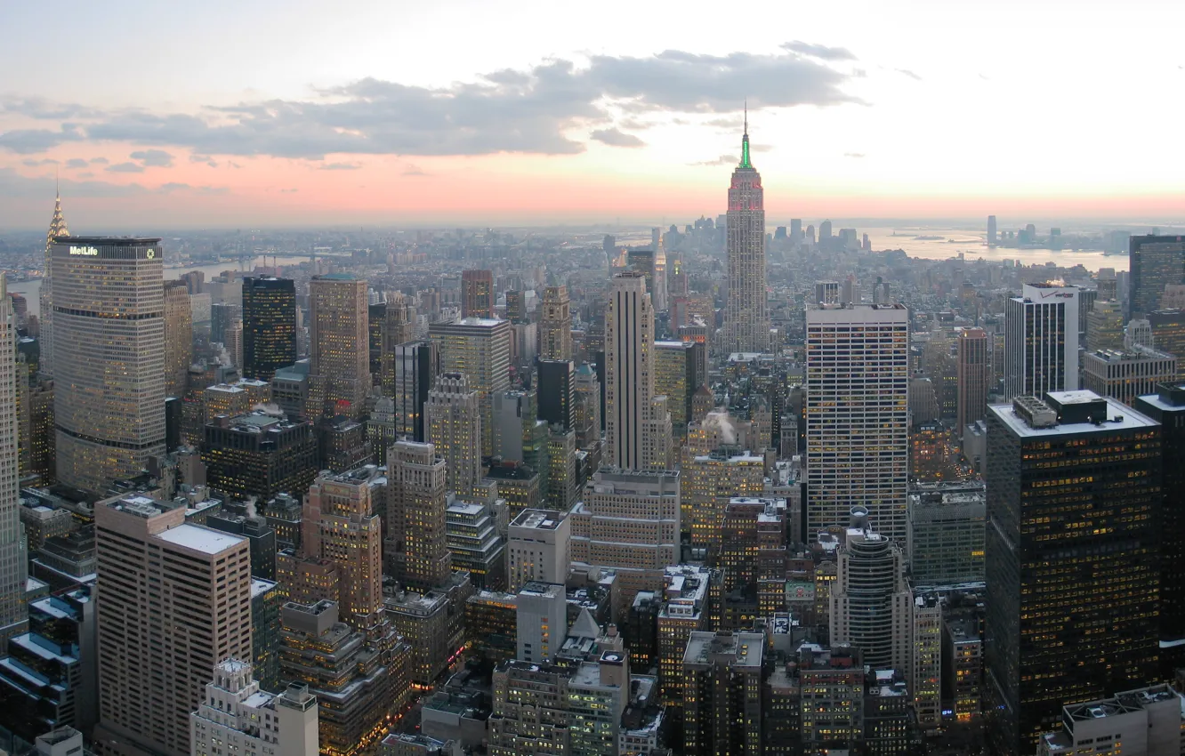 Фото обои обои, нью-йорк, небоскрёбы, new york, манхэттен, manhattan