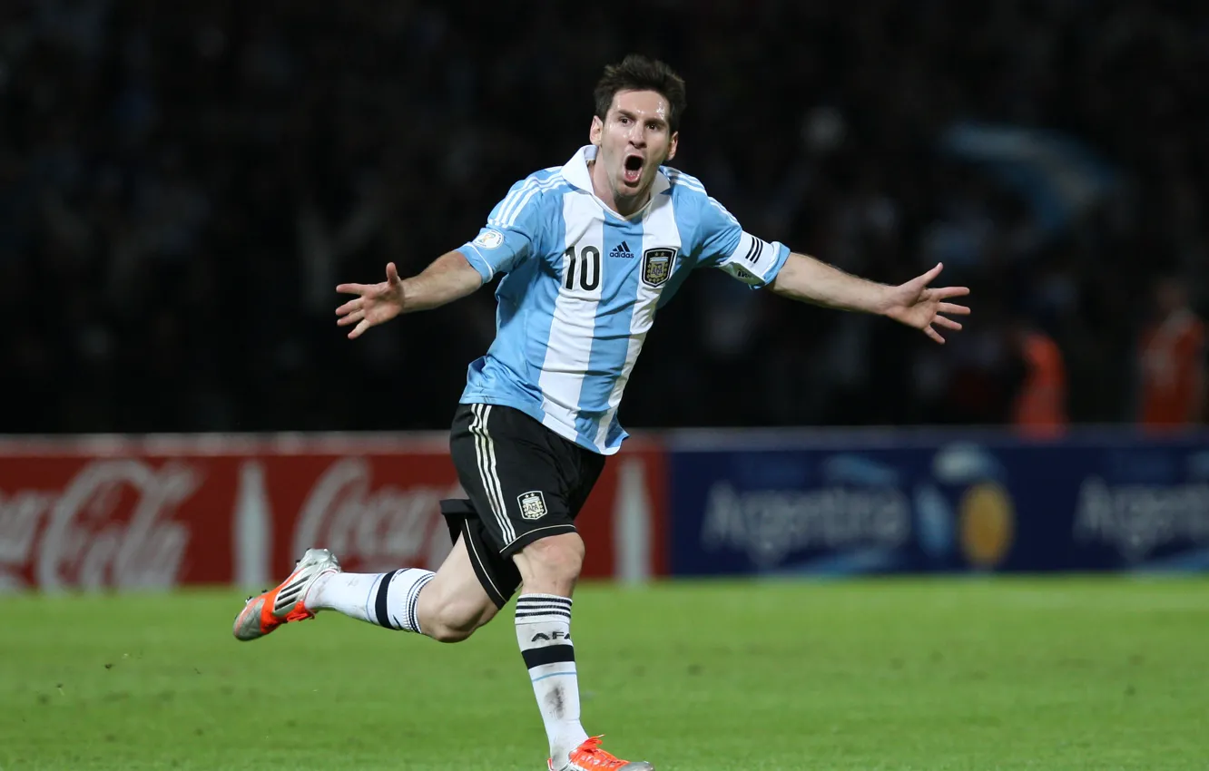 Фото обои футбол, Argentina, гол, football, Lionel Messi, Барса, сборная, Месси