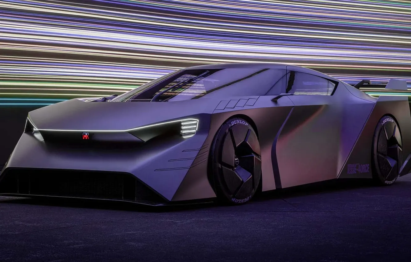 Фото обои Concept, Nissan, спорт кар, Force, Hyper, 2023, Nissan Hyper Force Concept