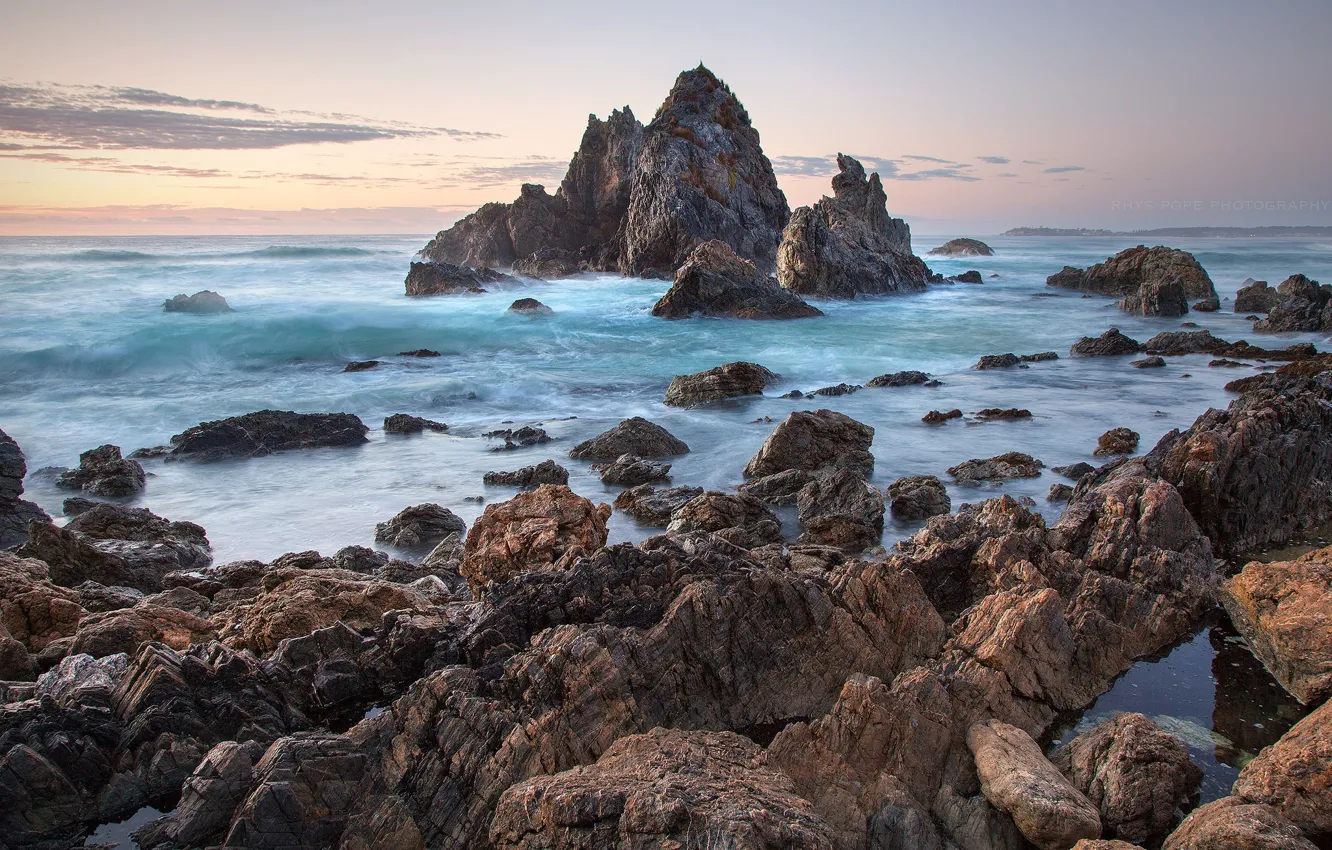 Фото обои Sunrise, australia, Camel Rock