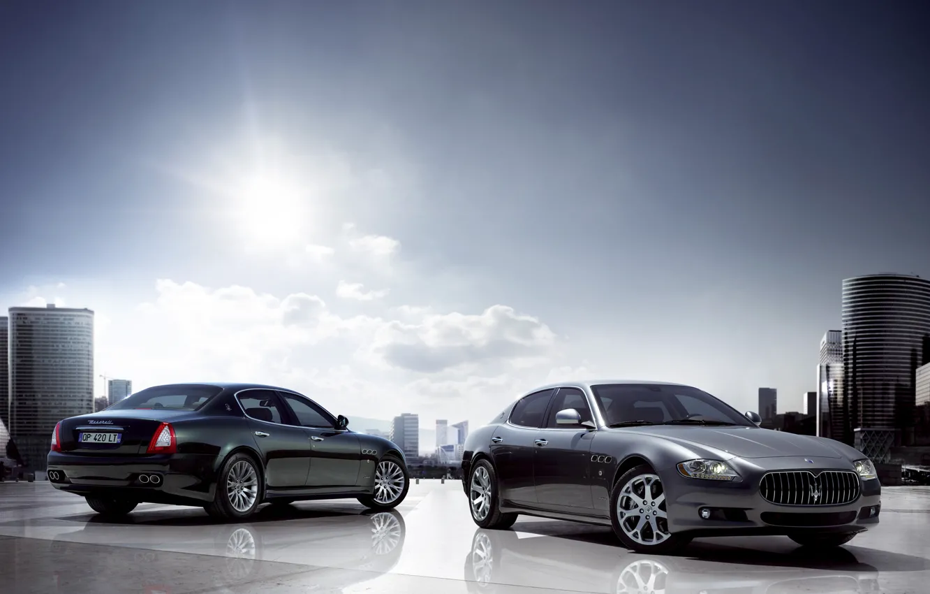 Фото обои Maserati, auto, quattro, porte