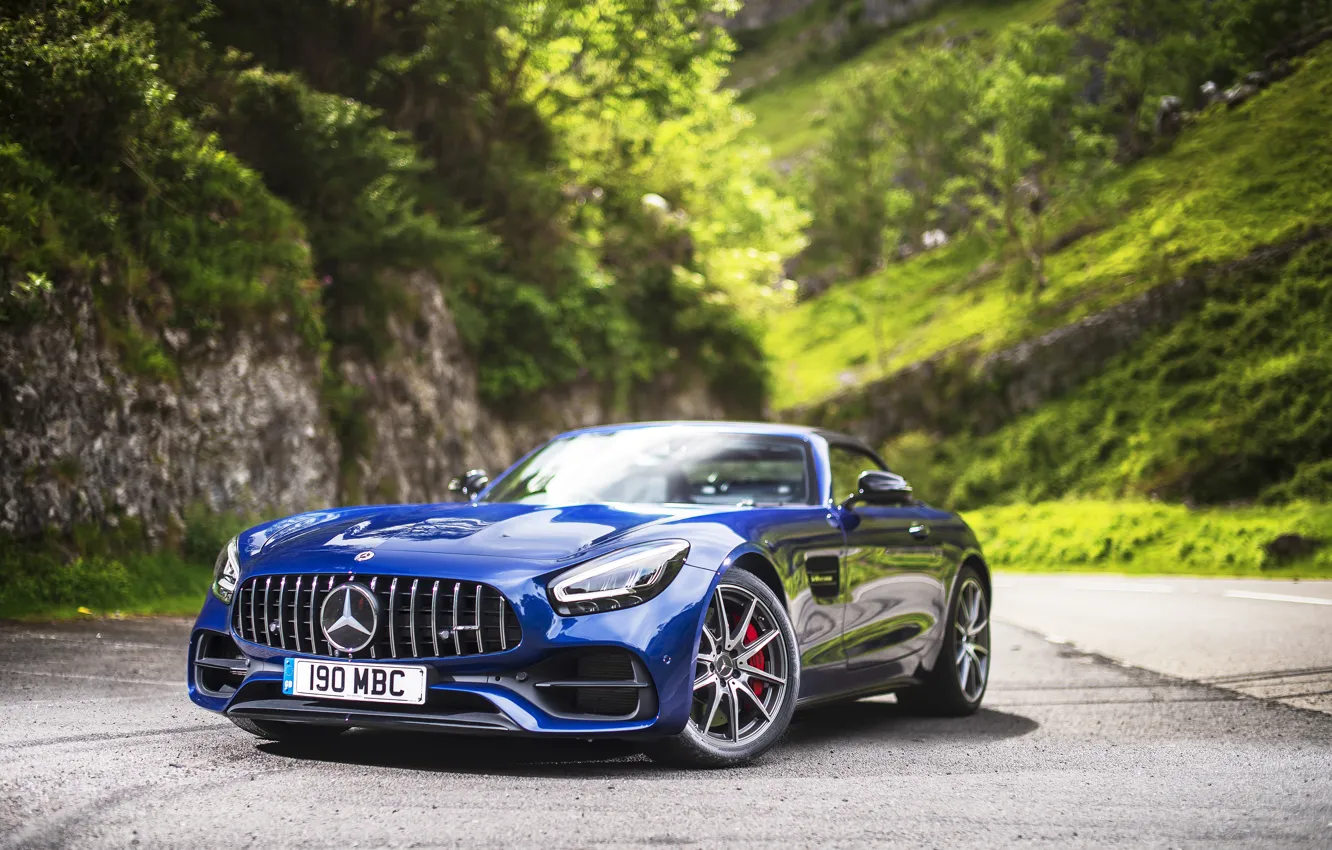 Фото обои Roadster, Mercedes-Benz, AMG, 2019, GT C