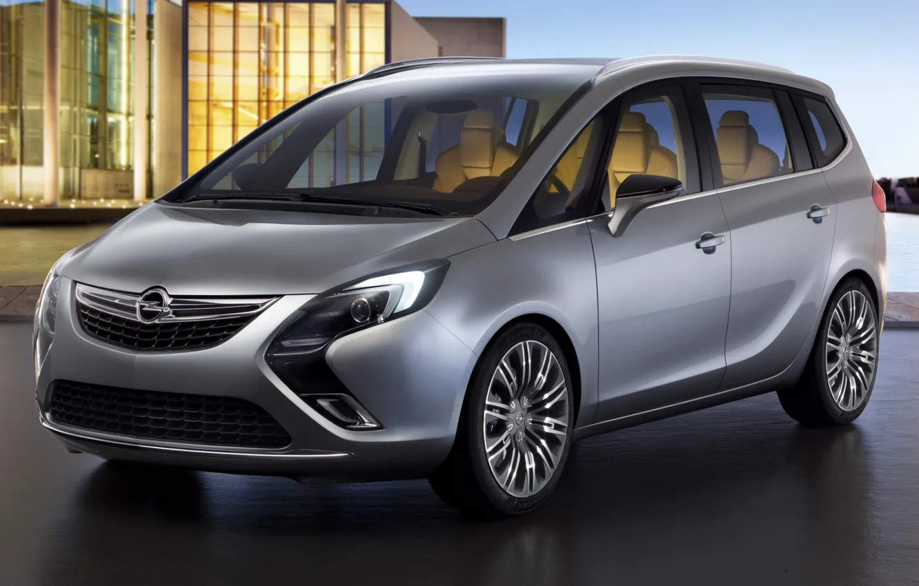 Фото обои opel, zafira, минивен