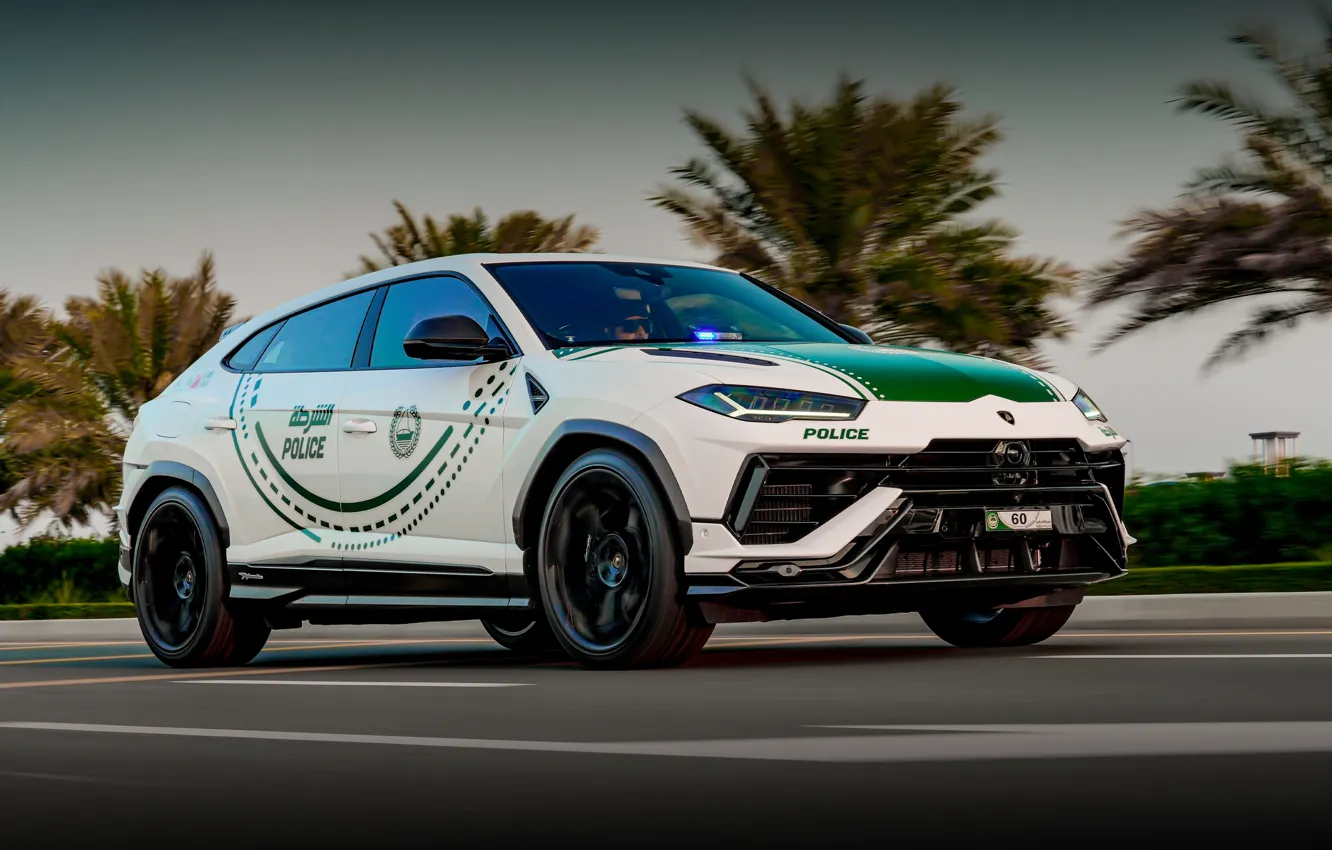 Фото обои Lamborghini, Urus, Lamborghini Urus Performante Dubai Police