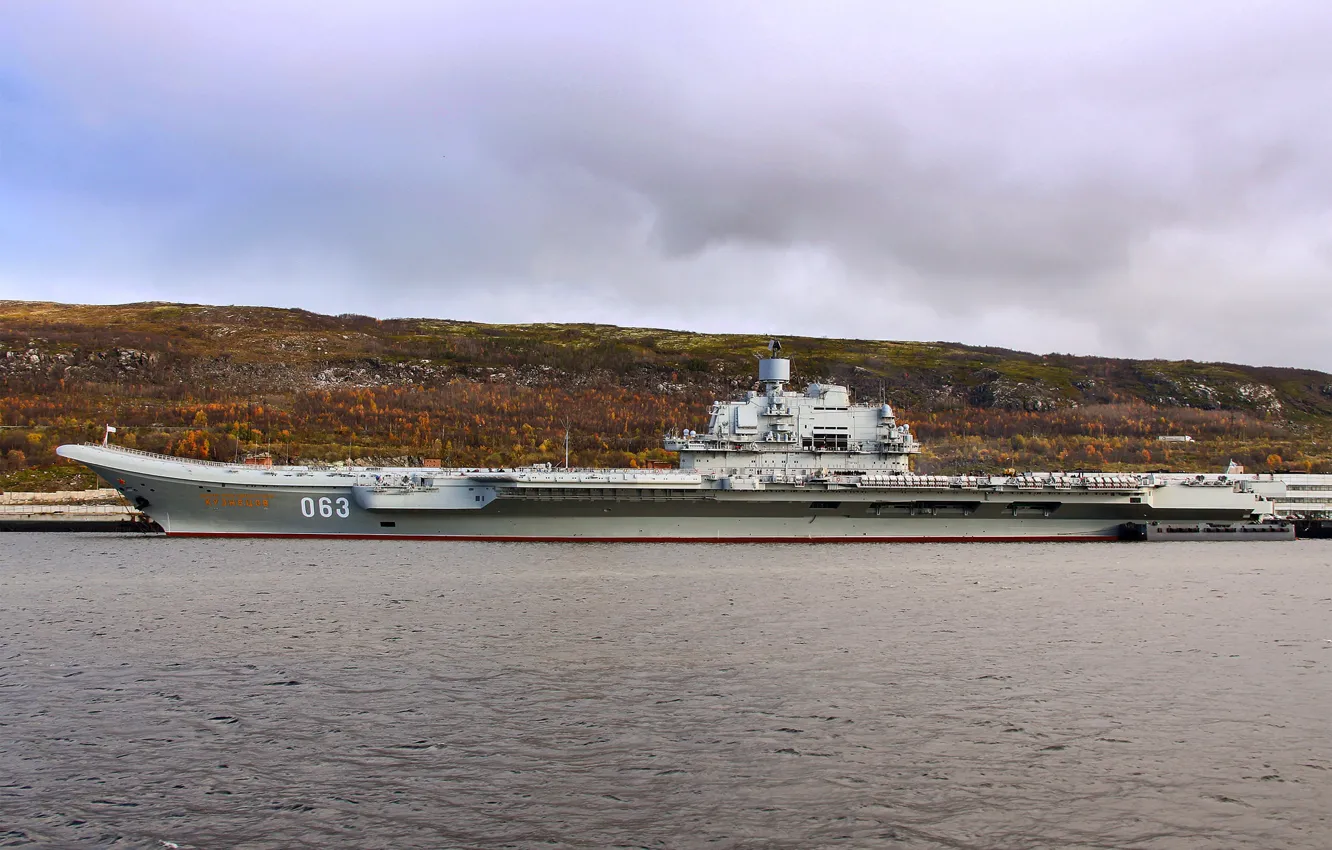 Фото обои крейсер, тяжелый, авианесущий, Северный Флот, Адмирал Кузнецов