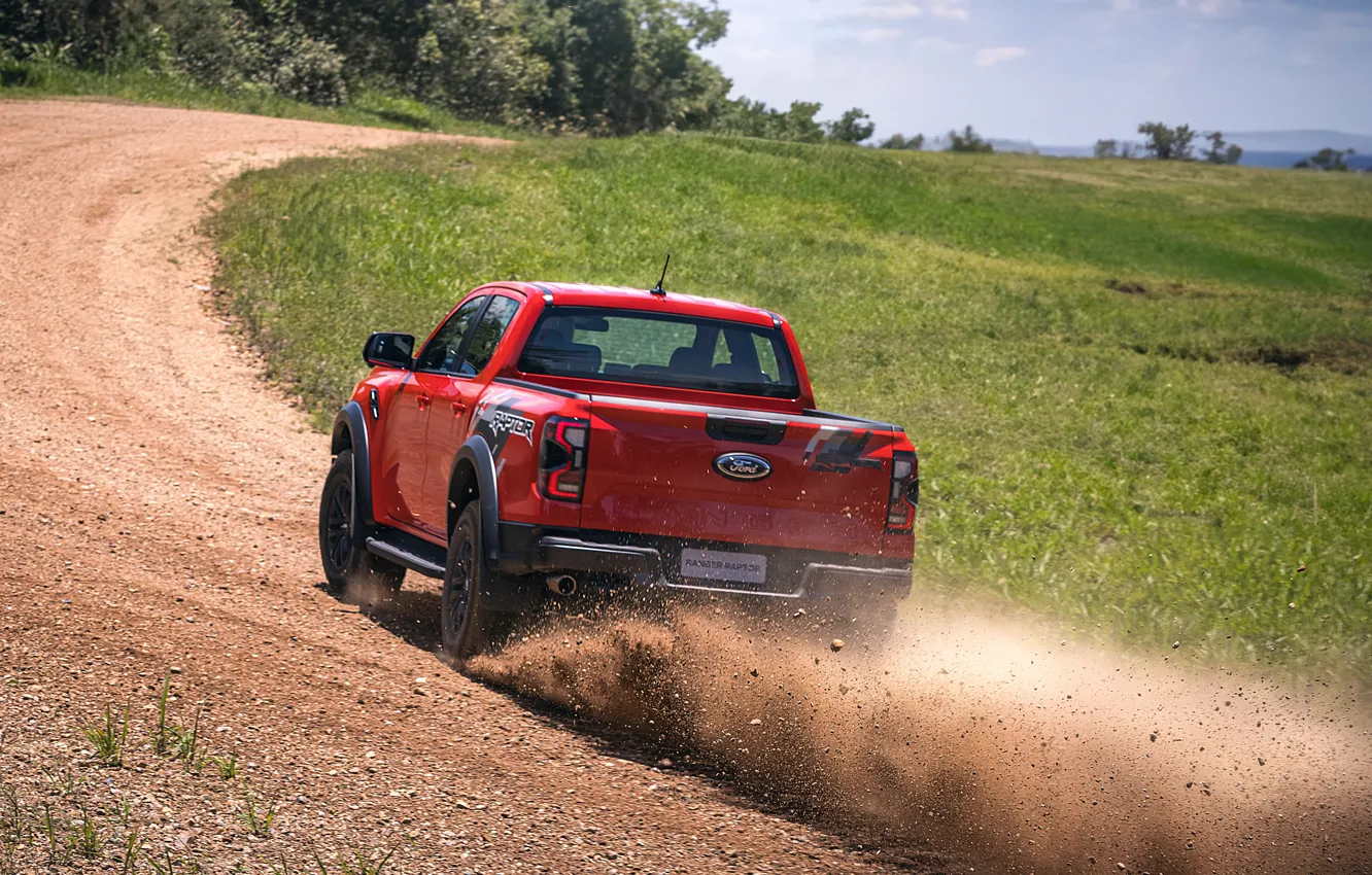 Фото обои car, Ford, dust, Ranger, Ford Ranger Raptor