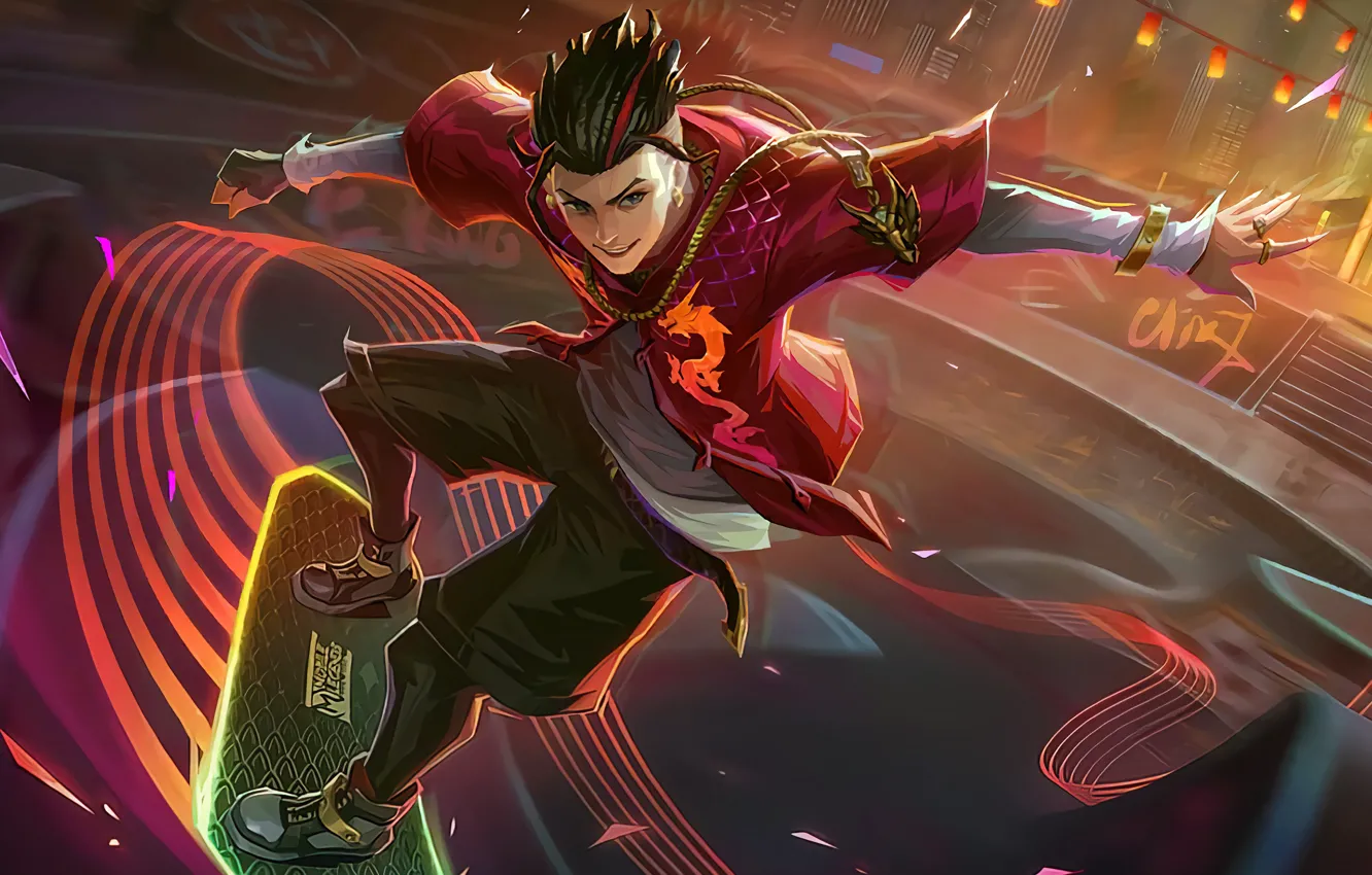 Фото обои Art, Game, Skin, MOBA, Chou, Mobile Legends, Mobile Legends Bang Bang