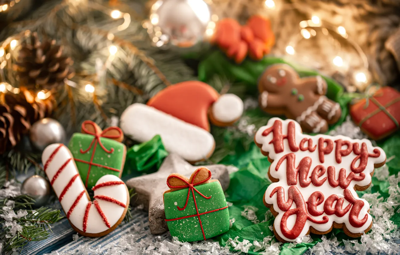 Фото обои печенье, Рождество, Новый год