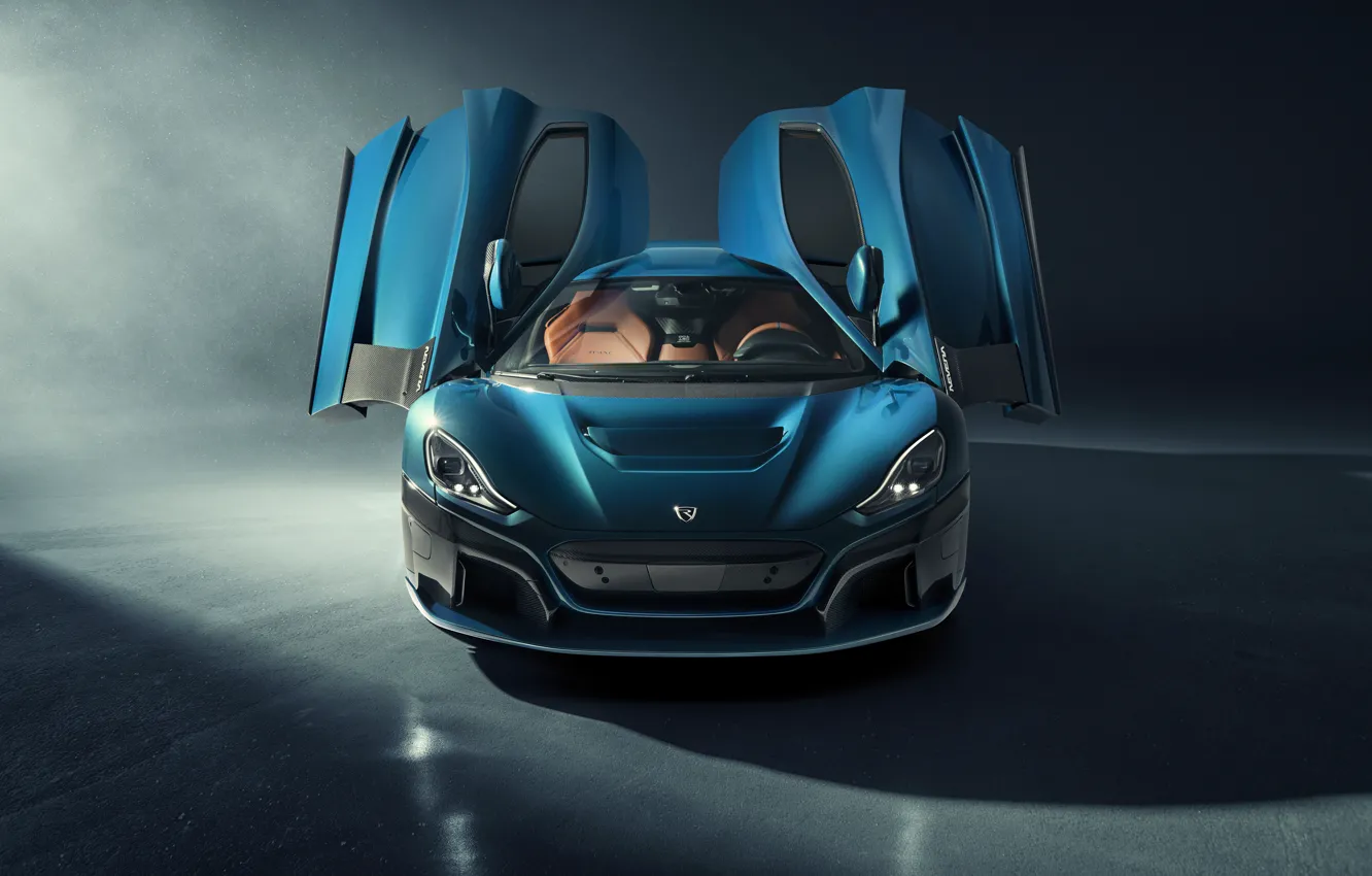 Фото обои Rimac, butterfly doors, Rimac Nevera, Nevera