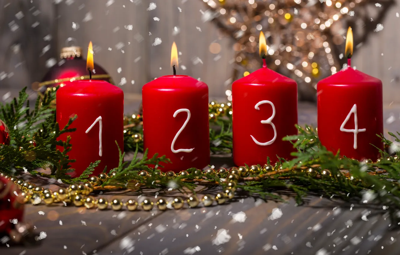 Фото обои праздник, новый год, рождество, свечи, christmas, new year, happy new year, merry christmas