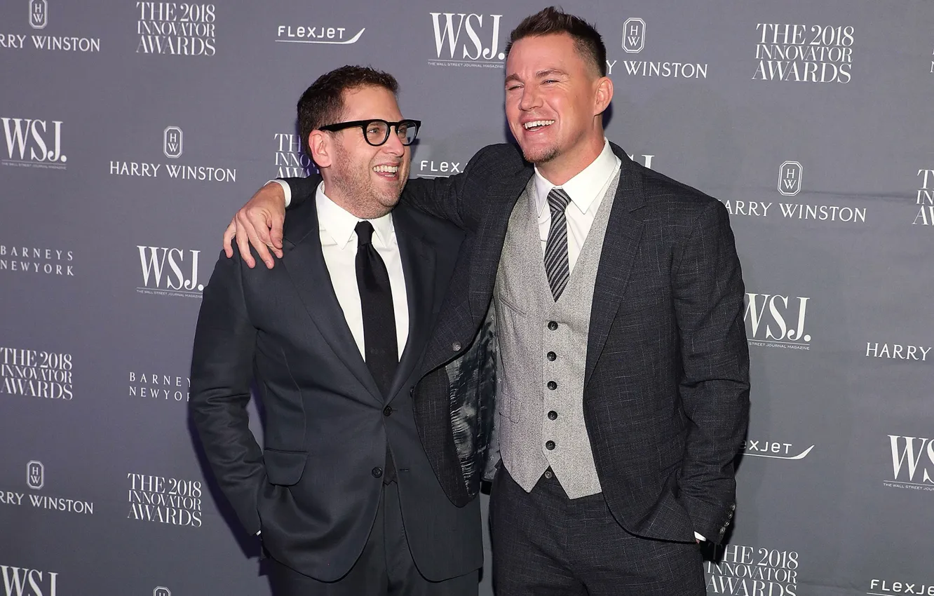 Фото обои смех, актёры, Channing Tatum, John Hil