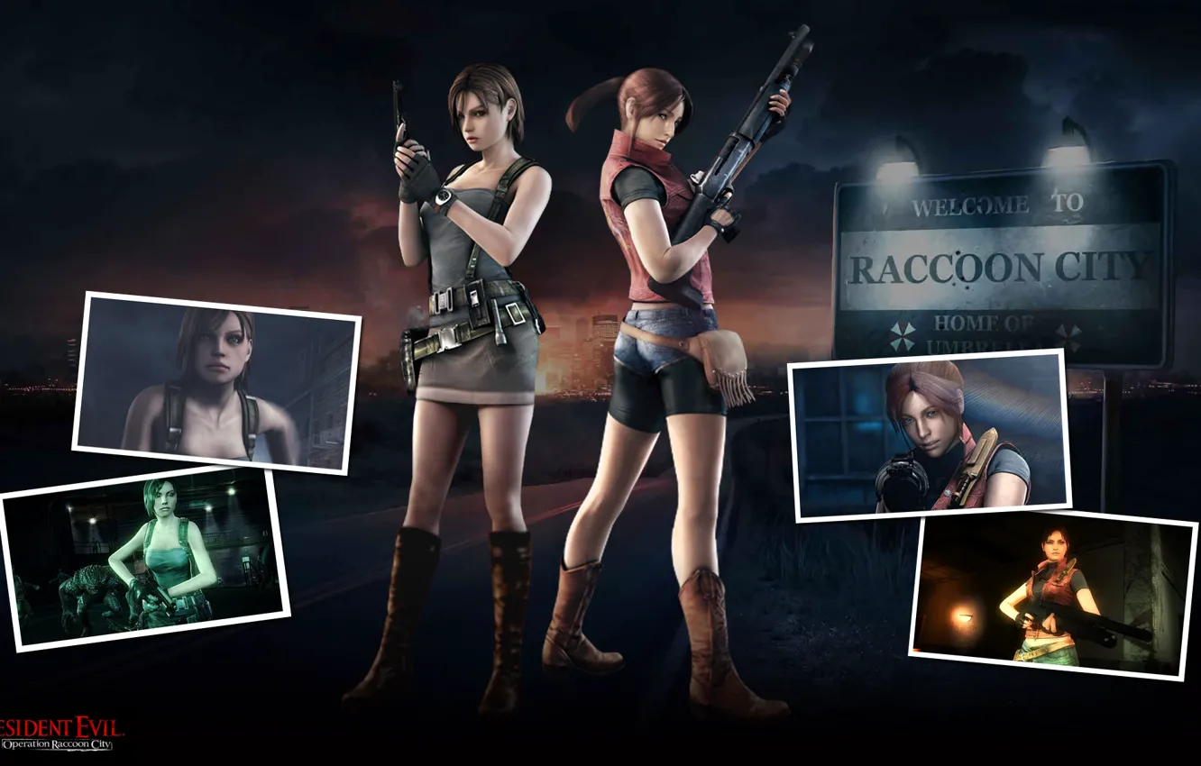 Фото обои пистолет, оружие, gun, дробовик, Resident Evil, Biohazard, Resident Evil: Operation Raccoon City, Jill Valentine