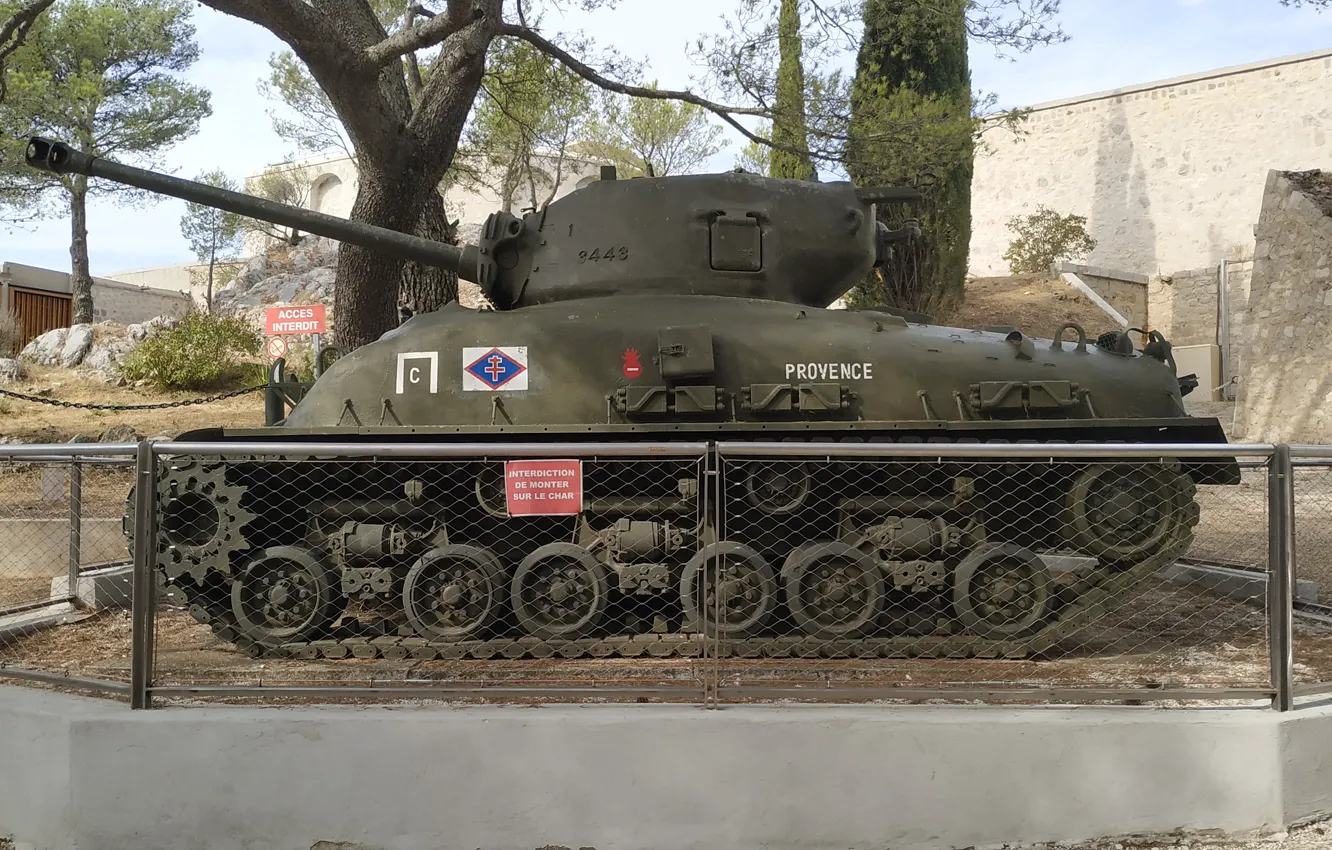 Фото обои tank, sherman, provence, sherman tank, toulon