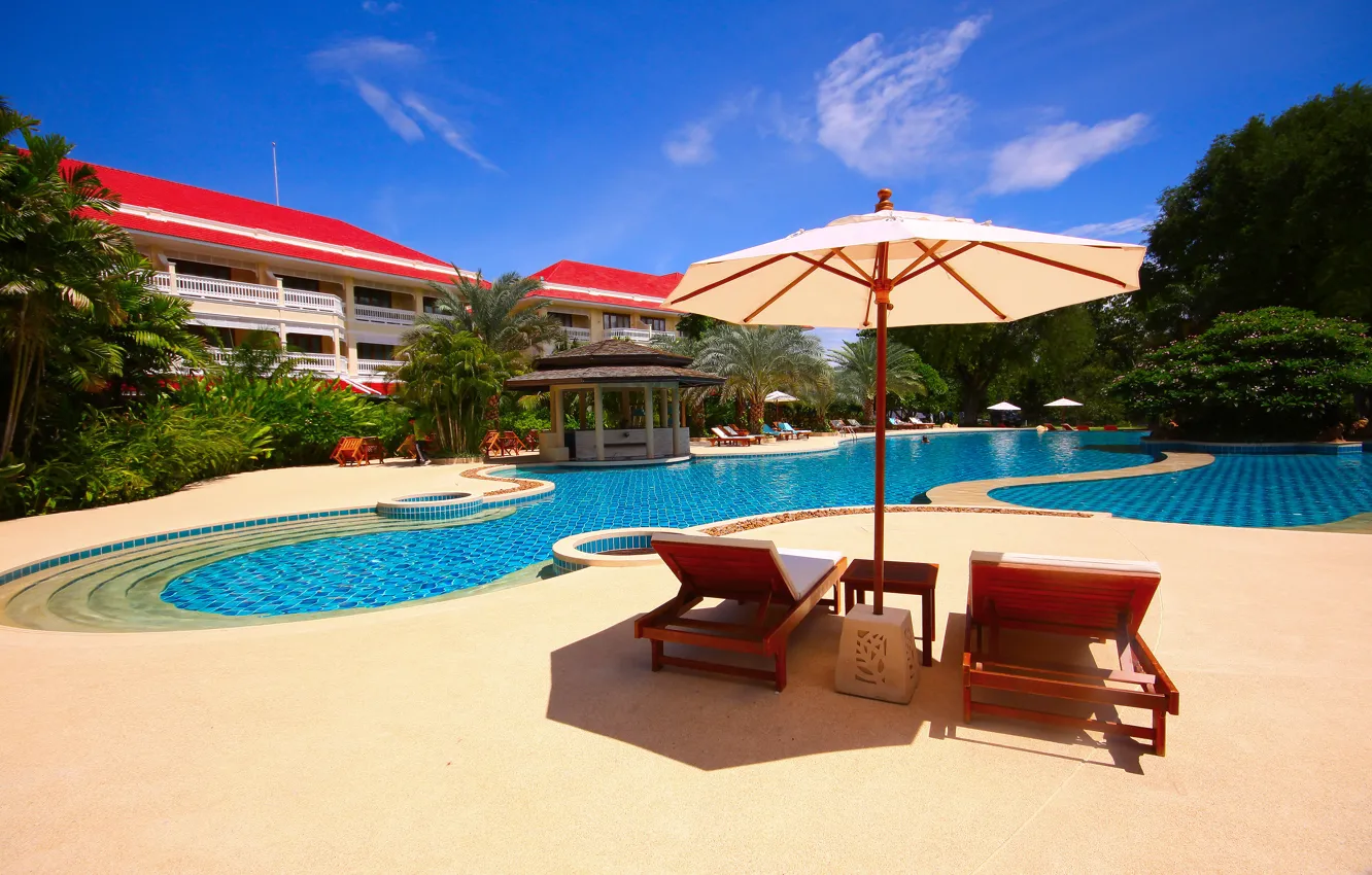 Фото обои бассейн, Таиланд, отель, курорт