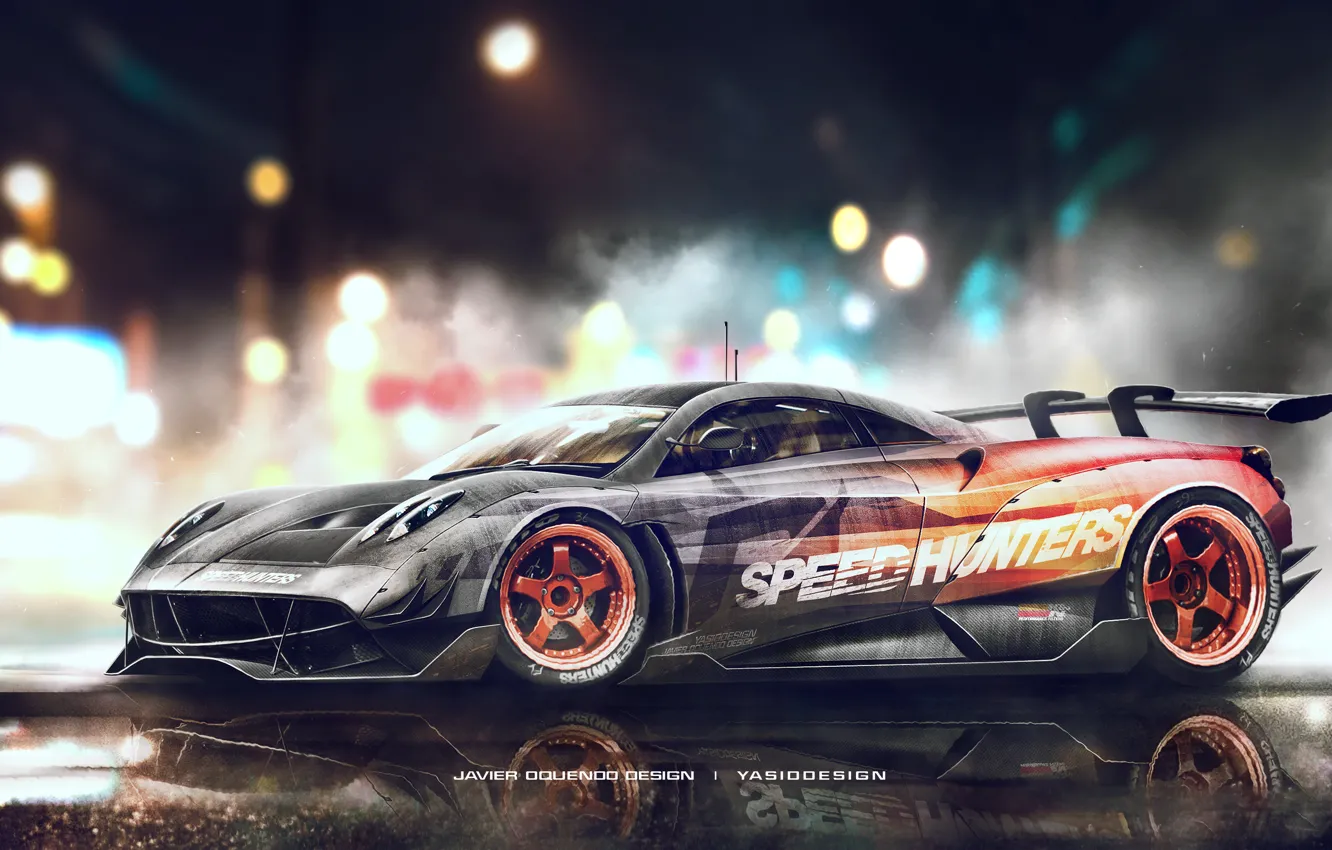 Фото обои Pagani, Need for Speed, Huayra, Speedhunters, Yasid Design