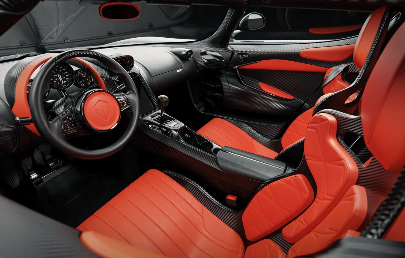 Фото обои Koenigsegg, carbon, inside, car interior, Koenigsegg CC850