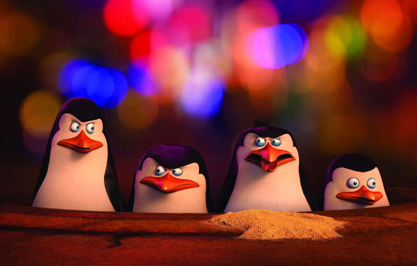 Фото обои Skipper, The Penguins of Madagascar, Пингвины из Мадагаскара, Kowalski, Classified, Corporal