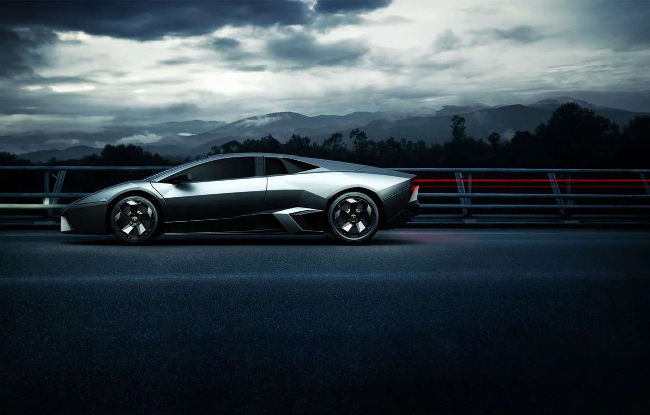 Фото обои auto, Lamborghini Sport Side Angle