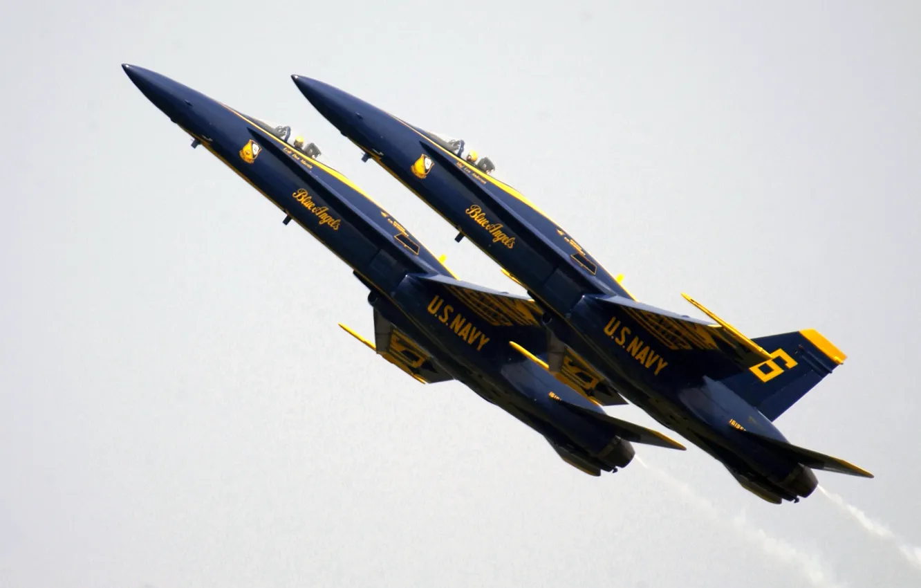 Фото обои Jet, Blue Angels, FA-18, Jet Team