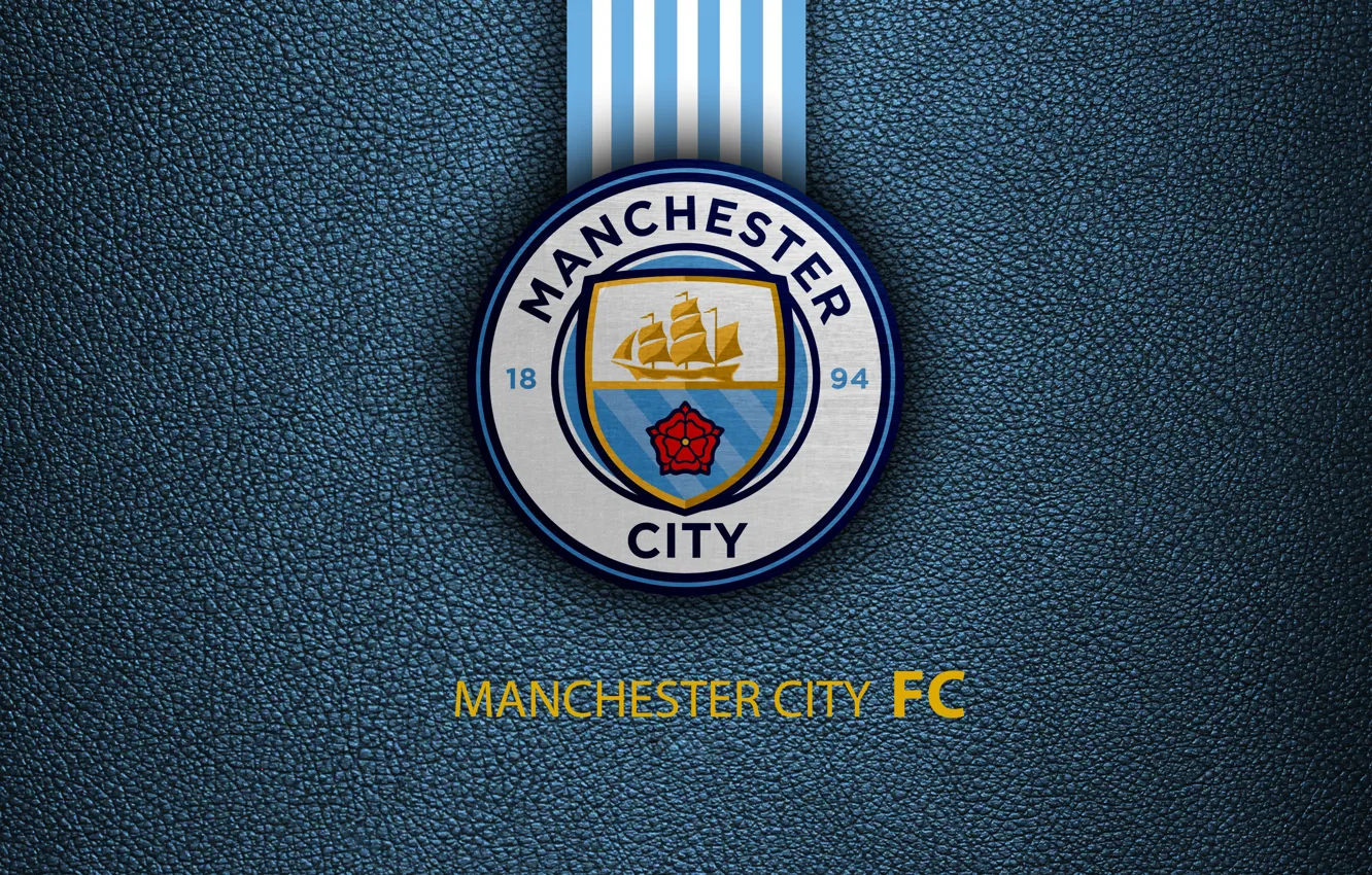 Фото обои Logo, Football, Soccer, Manchester City, Emblem, English Club