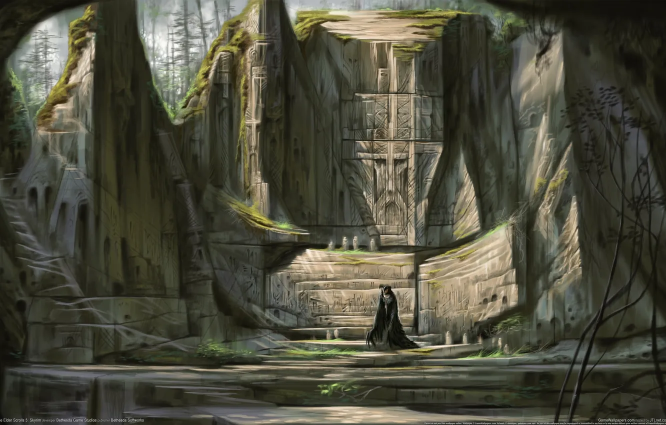 Фото обои the, skyrim, elder, scrolls