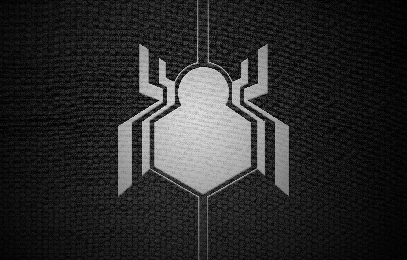 Фото обои logo, black, Spider-man, Captain America: Civil War