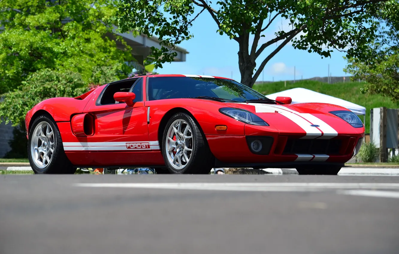 Фото обои red, ford, gt