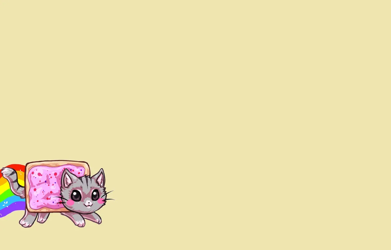 Фото обои радуга, нян кэт, Nyan Cat