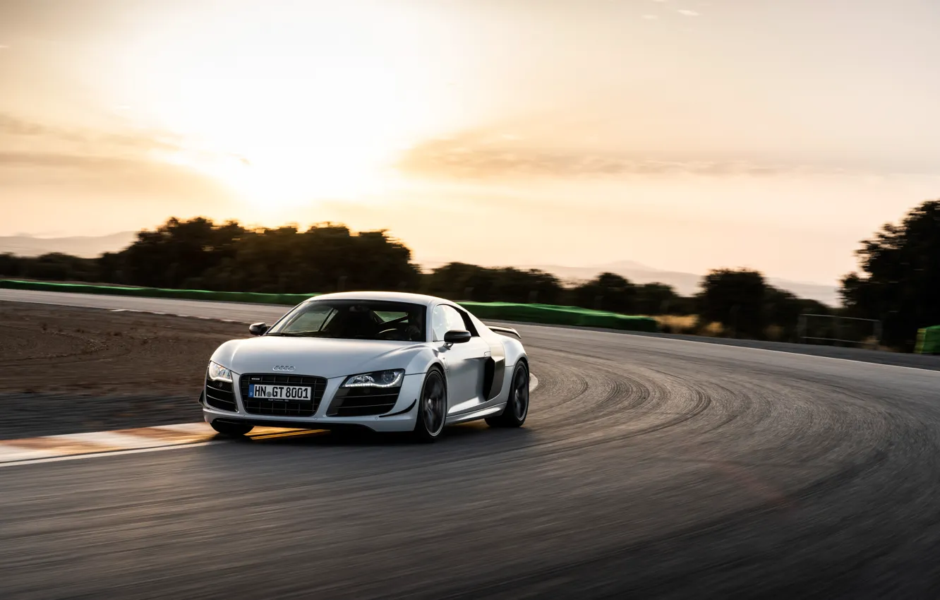 Фото обои Audi, supercar, drive, R8, Audi R8 GT Coupe