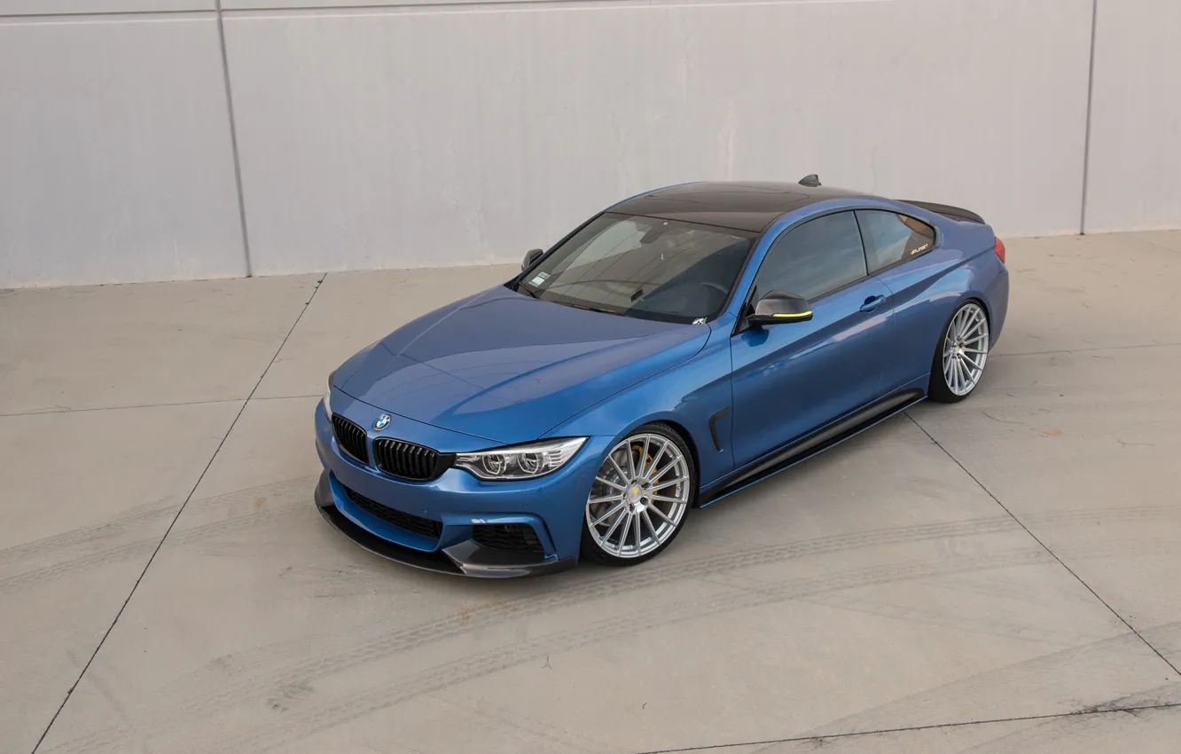 Фото обои BMW, Blue, F32, 435i