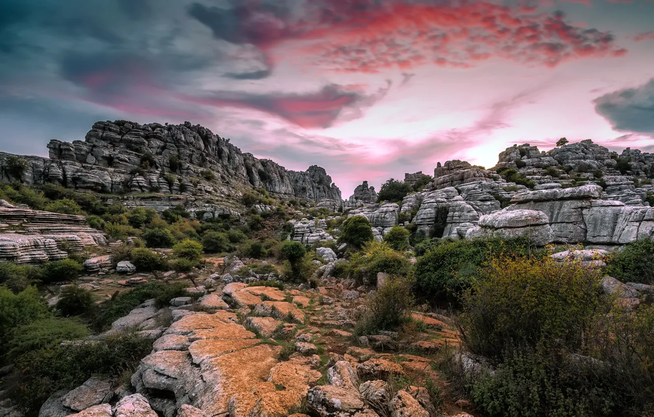 Фото обои горы, природа, Antequera, Málaga