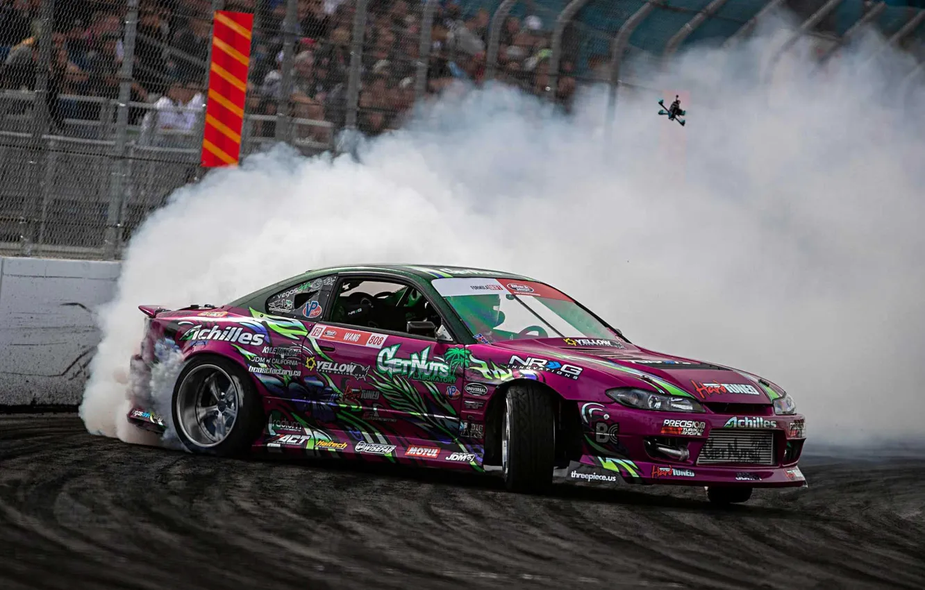 Фото обои drift, s15, formula drift, silvia s15, 2jz power, Silvia • Nissan • Nissan Silvia, forrest …