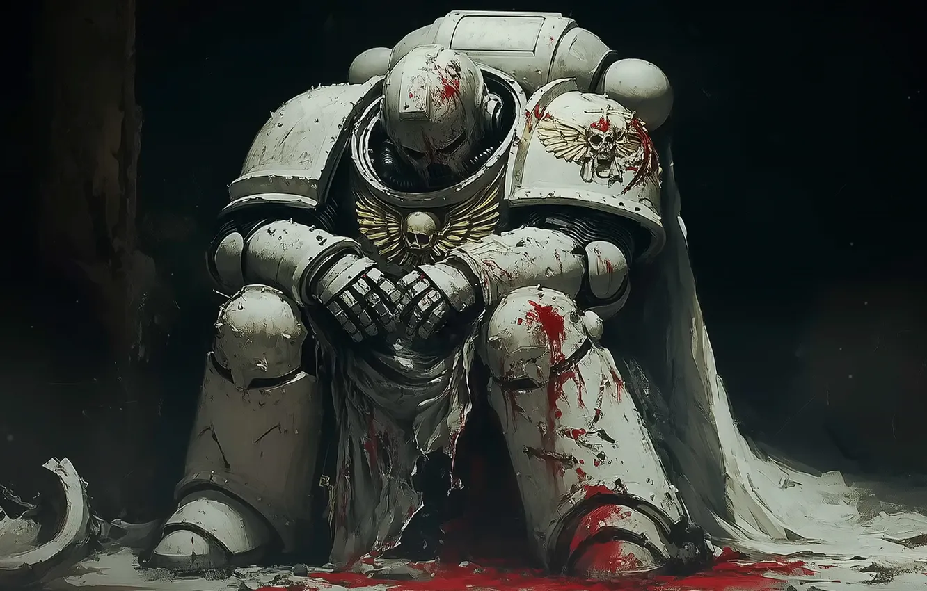 Фото обои Warhammer, 000, warhammer 40, space marines, Warhammer 40, Warhammer Online, white scars, 000 space marine …