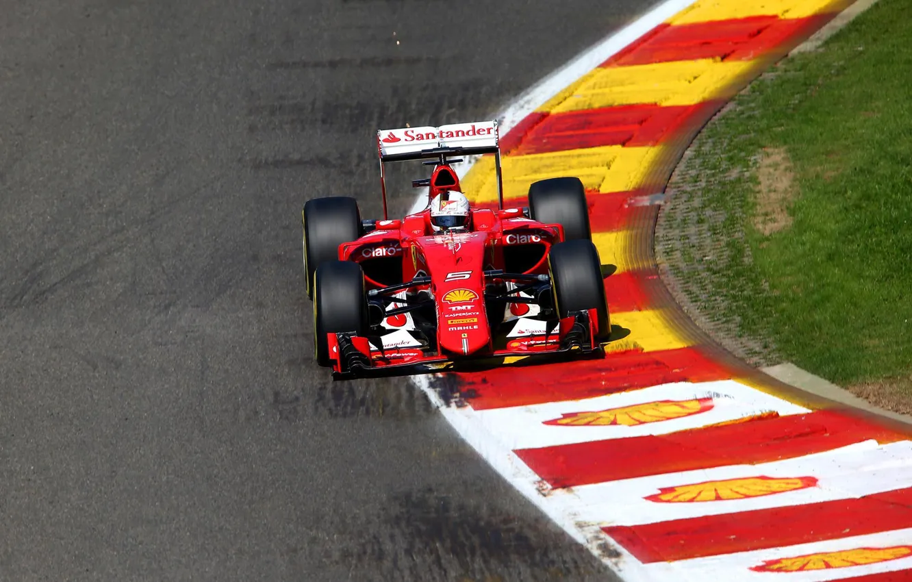 Фото обои Ferrari, Formula 1, Vettel, SF15-T