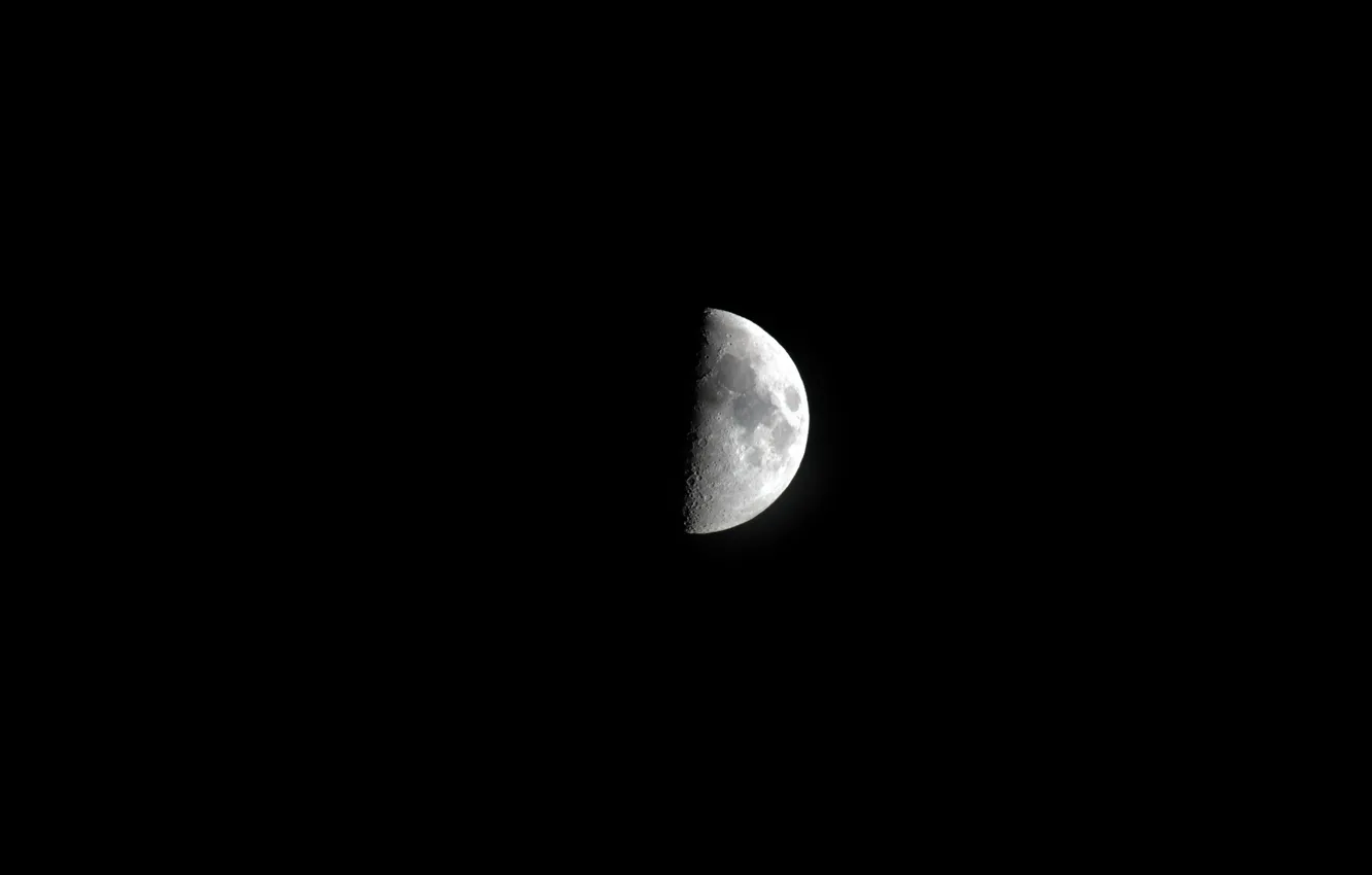 Фото обои ночь, луна, красиво