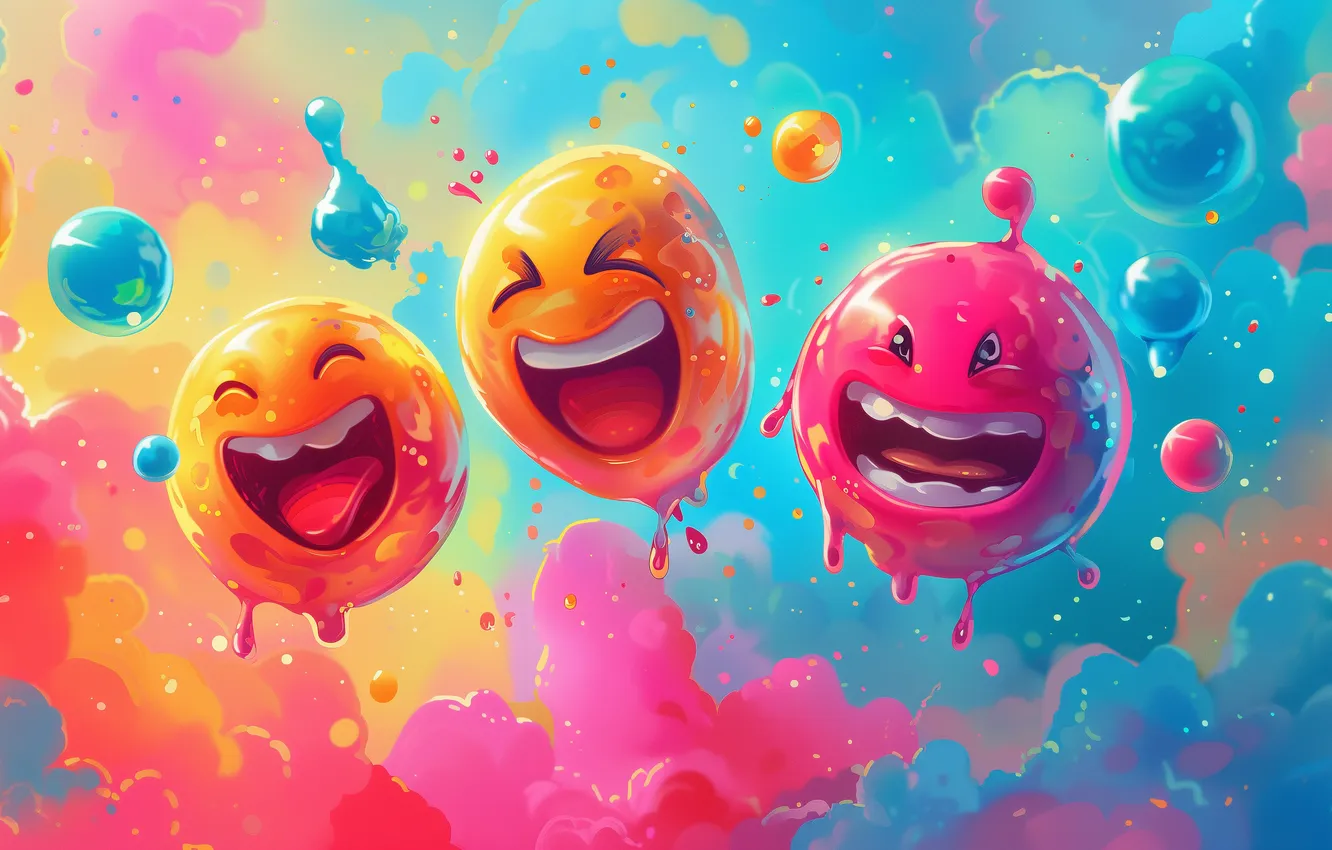 Фото обои balls, mood, celebration, joy
