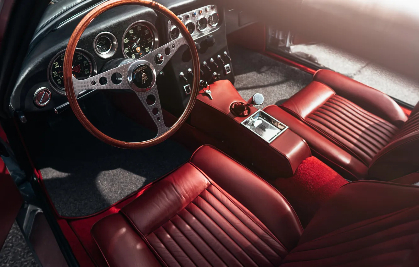 Фото обои Lamborghini, 350 GT, 1964, Lamborghini 350 GT