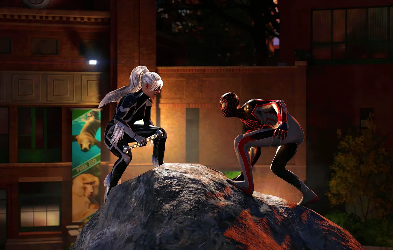 Фото обои game, sony, photo, gamer, miles, ps5, spiderman2, insomniac