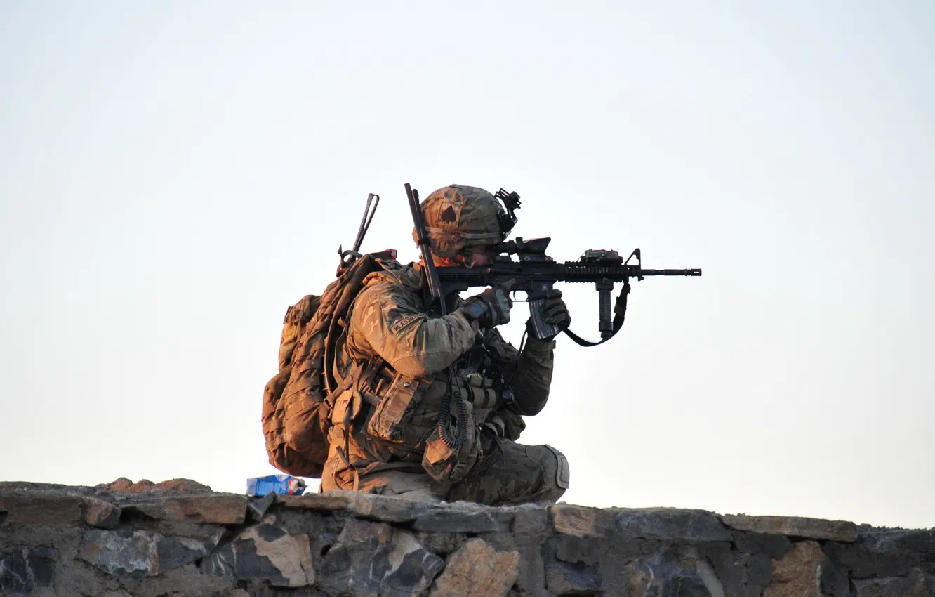 Фото обои оружие, солдат, United States Army