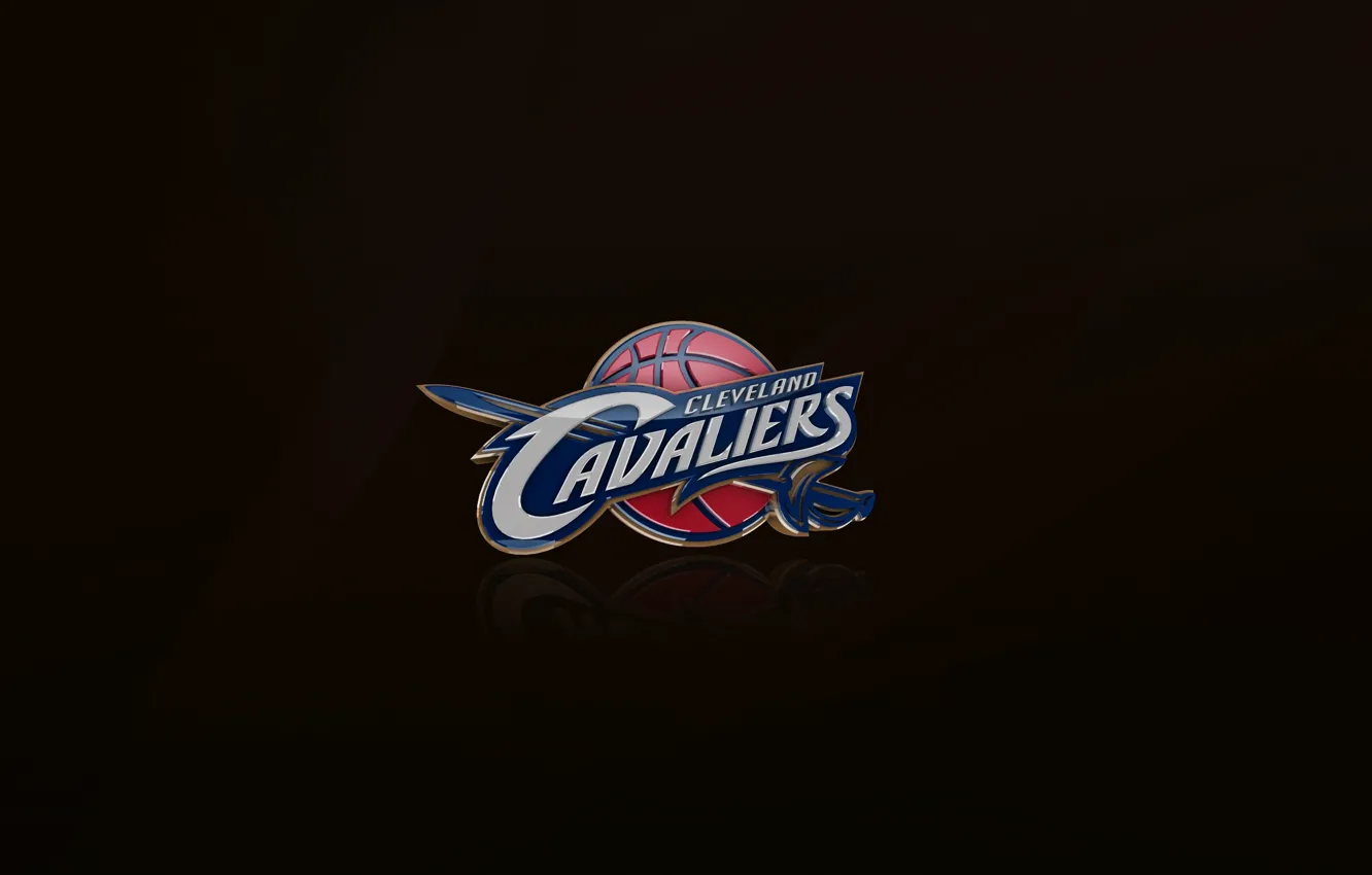 Фото обои Баскетбол, Фон, Логотип, Кливленд, Cleveland Cavaliers, Кавалеры