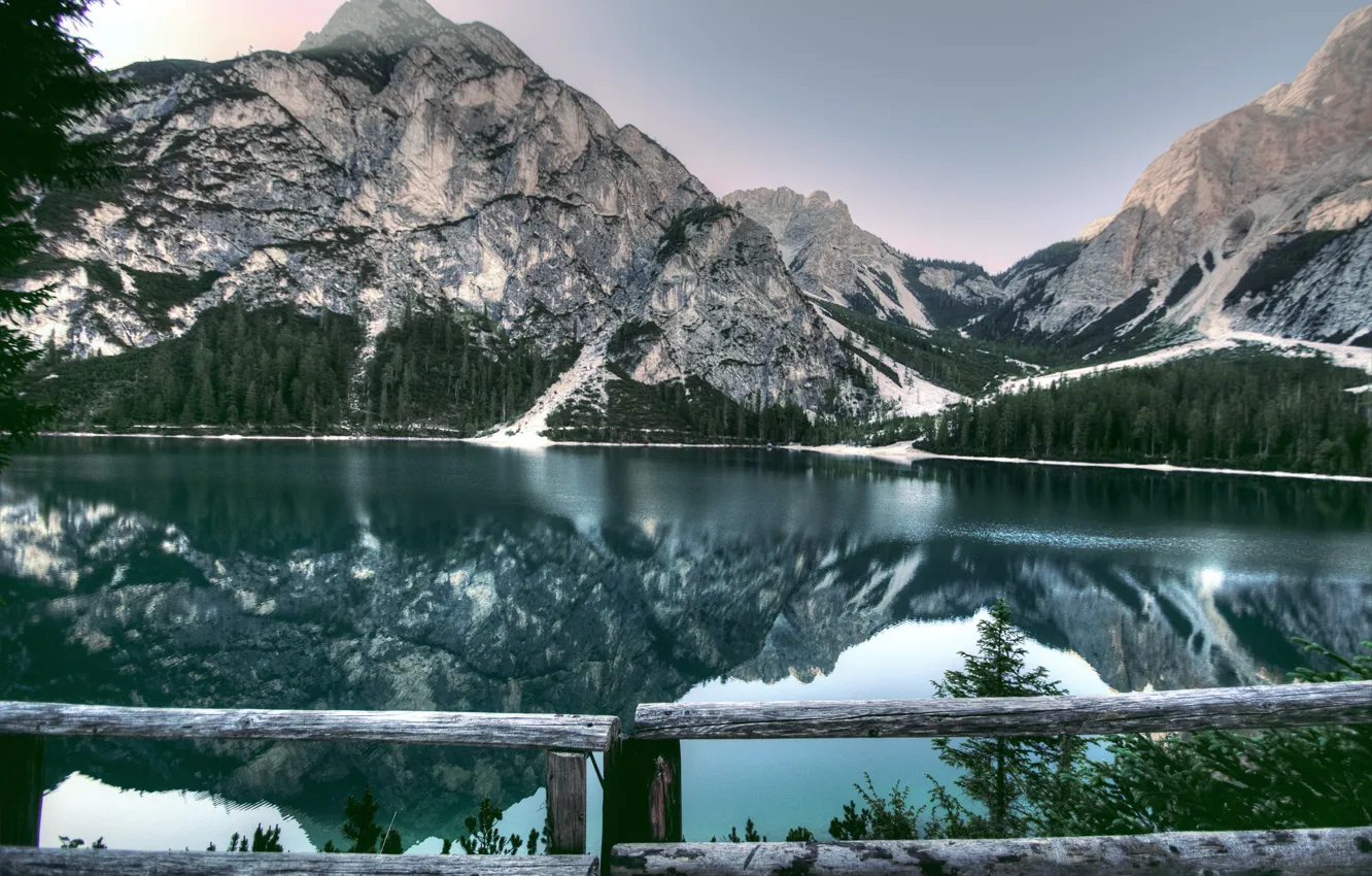 Фото обои горы, озеро, отражение, mountains, lake, reflection, beautiful landscape, красивый пейзаж