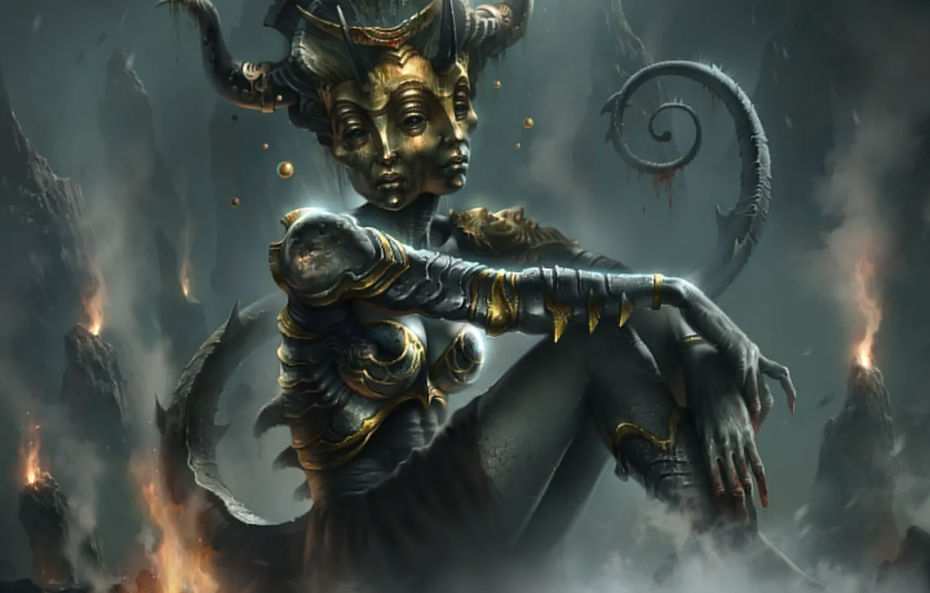 Фото обои ноги, тело, маска, underworld, face, god, goddess of pain, Vammatar