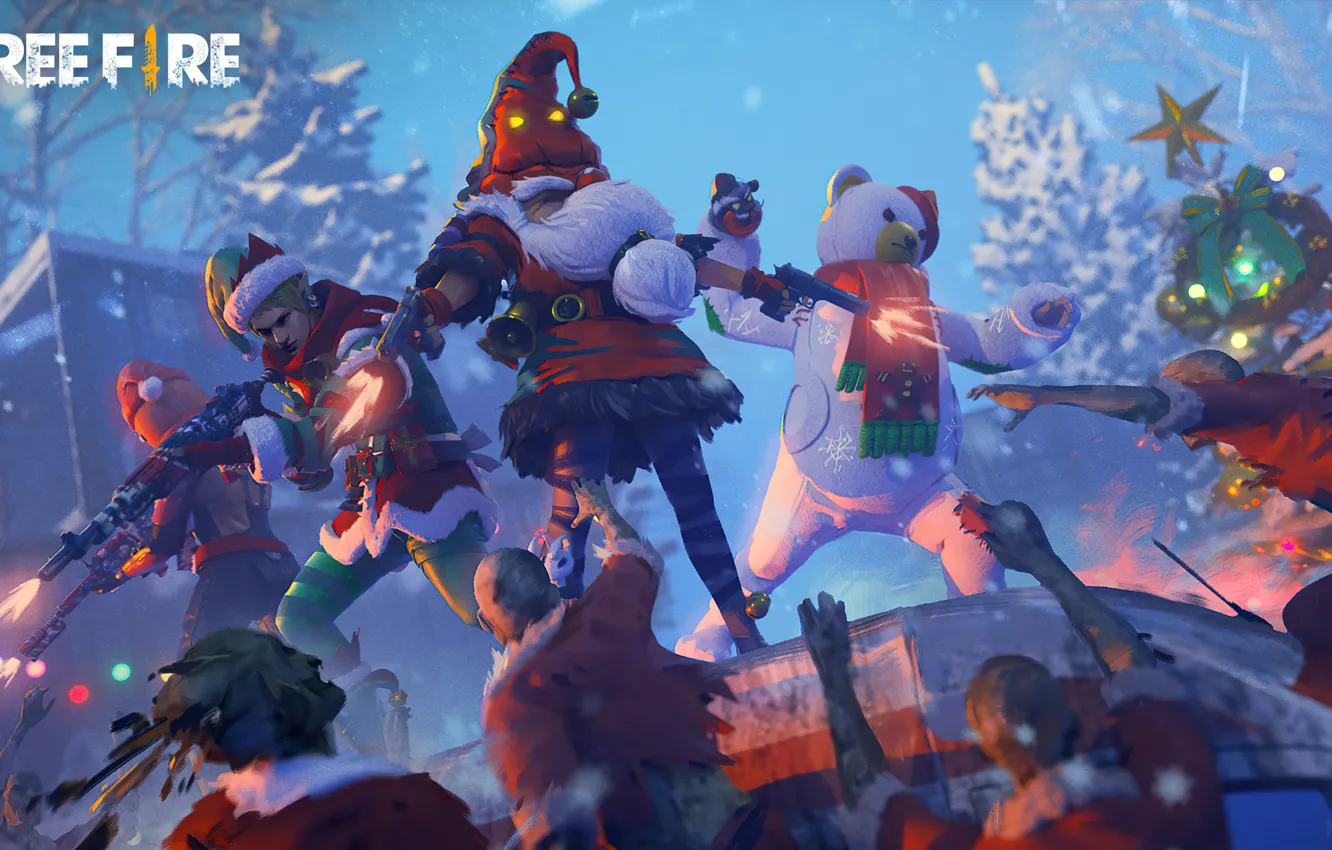 Фото обои зима, игра, бой, game, character, winter, персонаж, blue sky