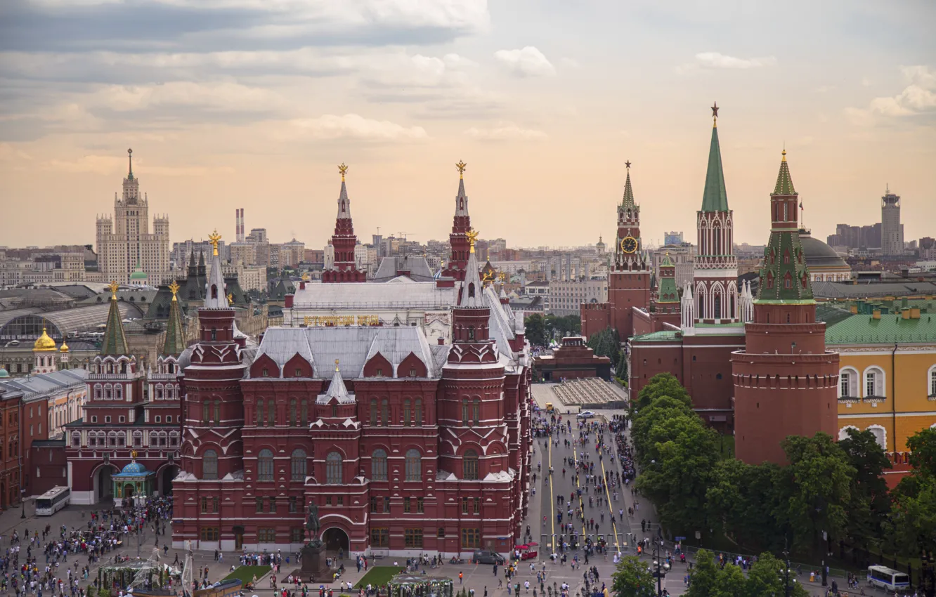 Фото обои Москва, Кремль, Россия, Архитектура, Russia, Moscow, Kremlin, Architecture