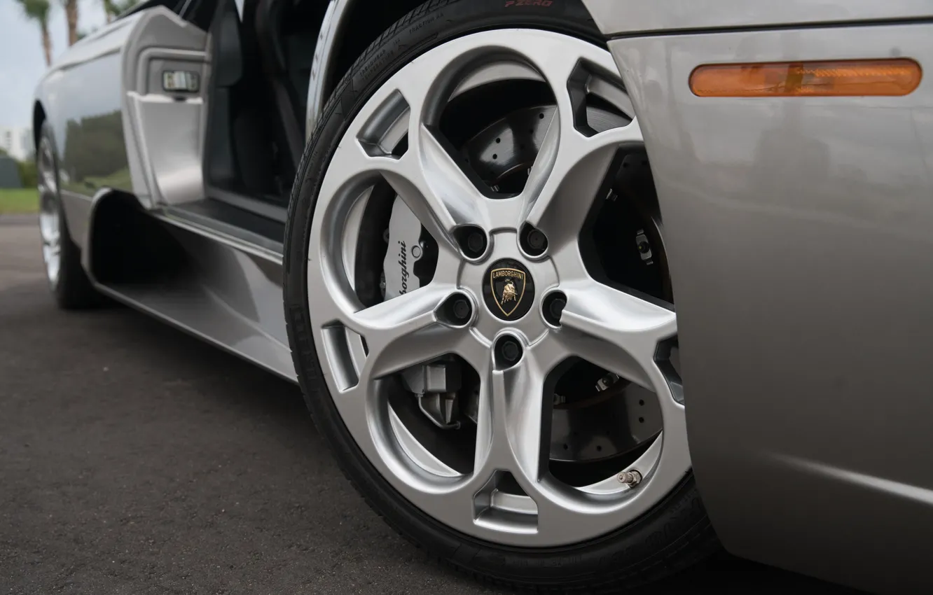 Фото обои Lamborghini, close-up, Lamborghini Murcielago, Murcielago, wheel