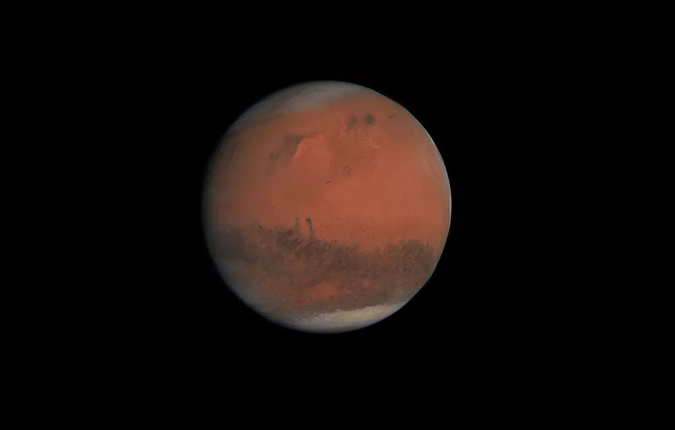 Фото обои космос, марс, красная планета
