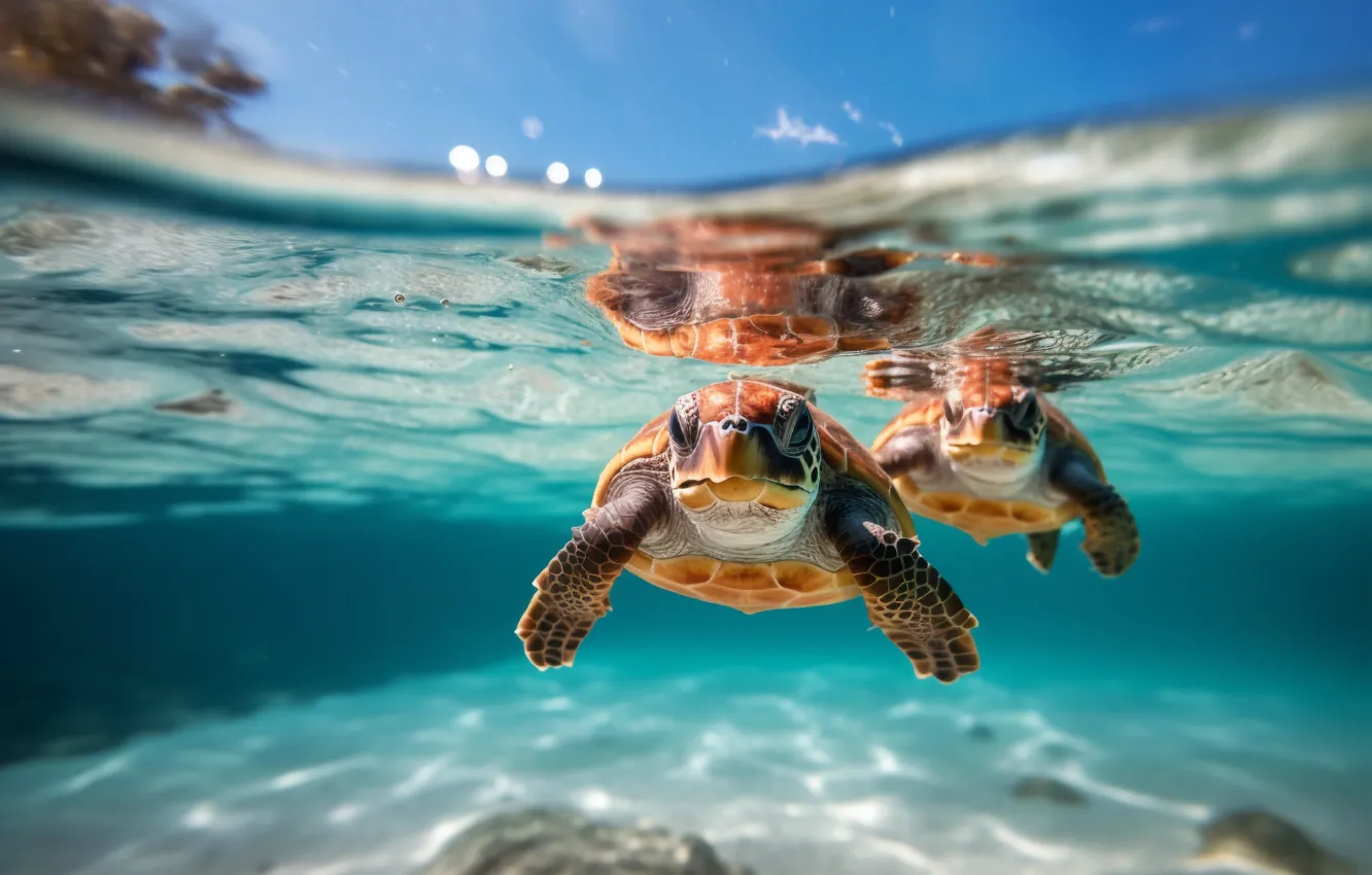Фото обои море, взгляд, вода, черепаха, подводный мир, морская черепаха, плавание, морские черепахи