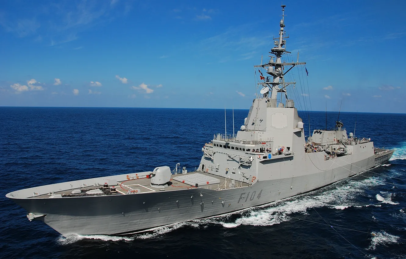 Фото обои gun, sea, NATO, ship