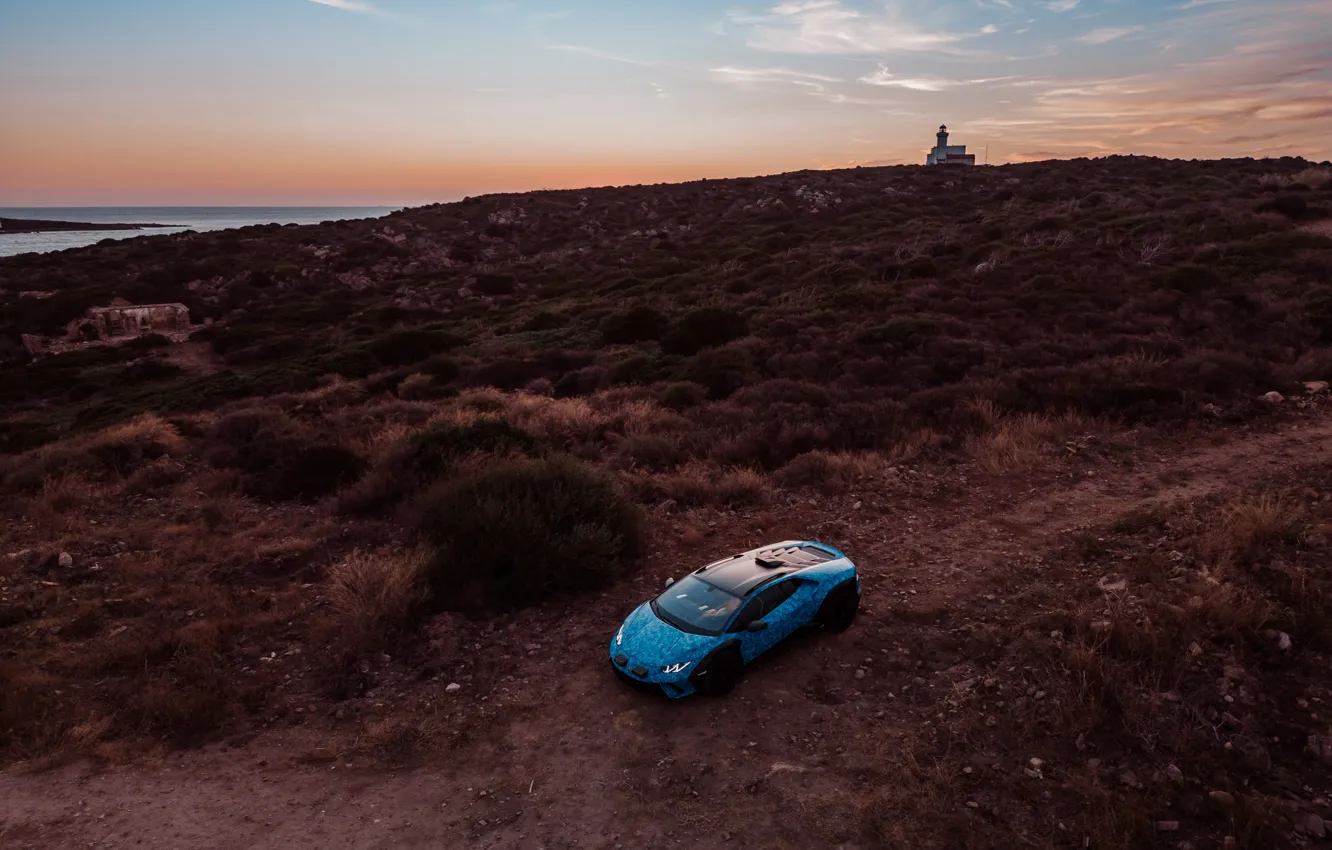 Фото обои car, Lamborghini, sky, off-road, Huracan, Lamborghini Huracan Sterrato Opera Unica